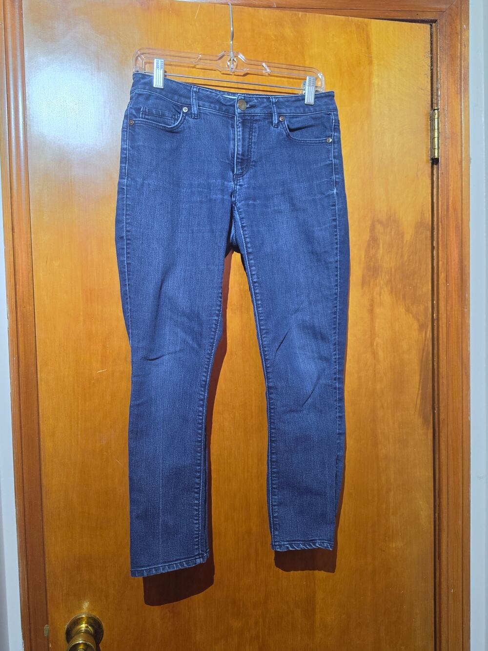 LOFT Dark Wash Mid Rise Skinny Ankle Jeans Size 2 / 27